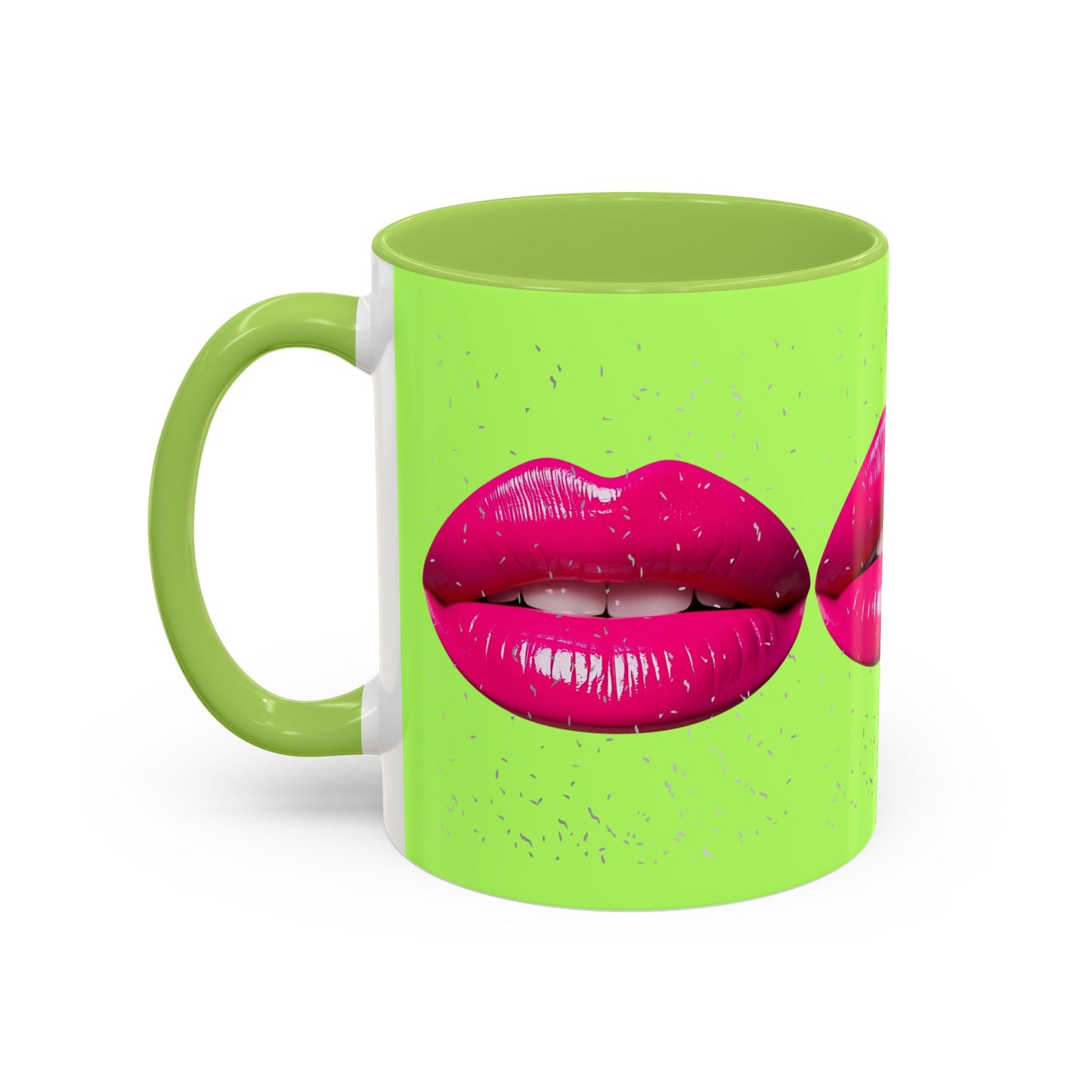 Hot Lips Neon Accent Coffee Mug (11, 15oz)