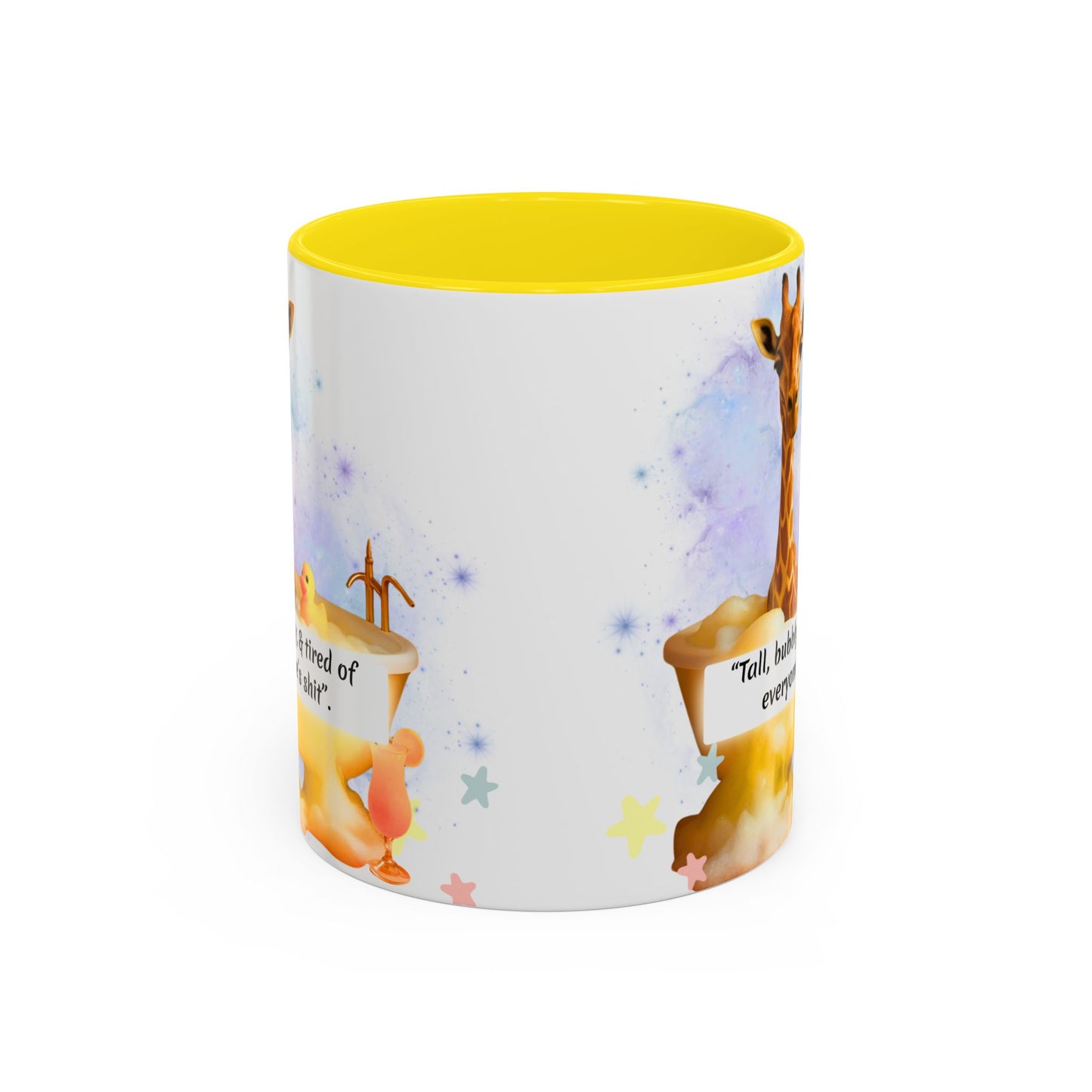 Giraffe Humour Accent Coffee Mug - Funny Gift, Quirky Kitchen Decor, Ideal for Birthdays, Christmas, Office
