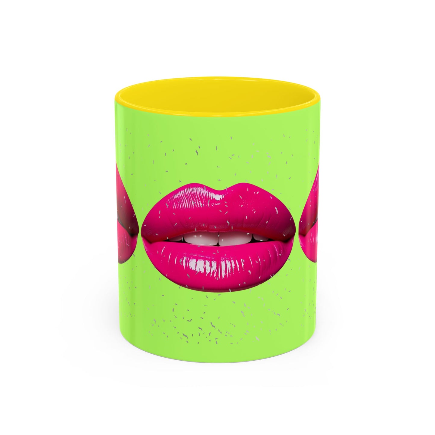Hot Lips Neon Accent Coffee Mug (11, 15oz)
