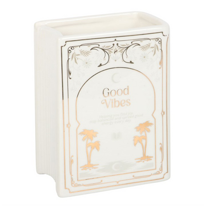 White Book Shaped Vase