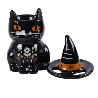 Witchy Black Cat Oil Burner & Wax Warmer