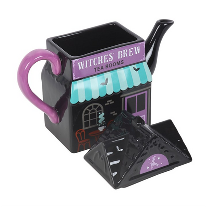 Witches’ Brew Halloween Teapot – Spooky Tea Room Ceramic Teapot