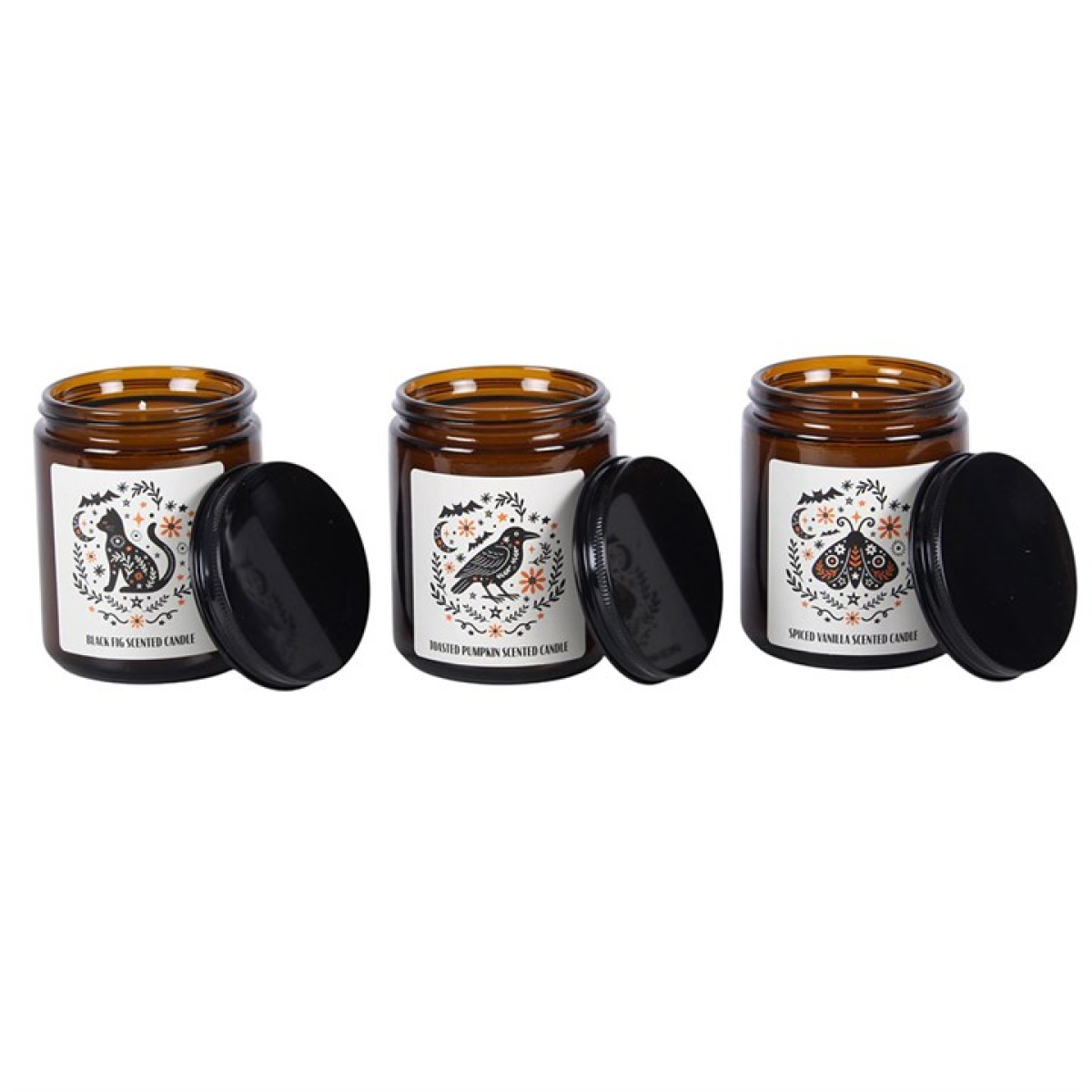 Witchy Scented Candle Gift Set – Black Fig, Vanilla & Pumpkin