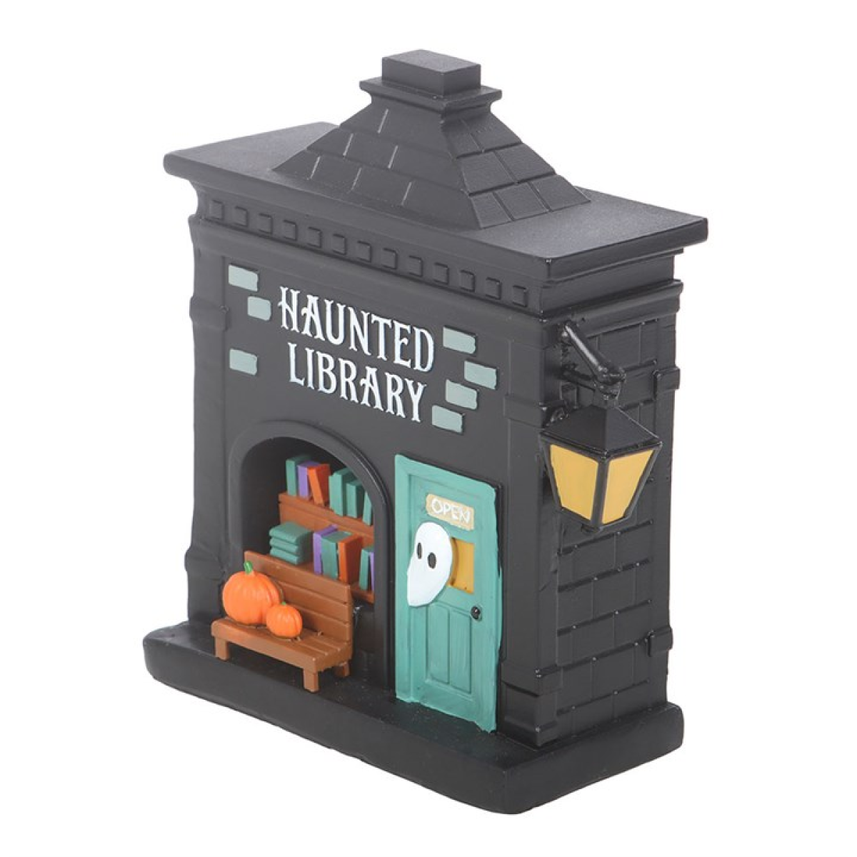 Haunted Library Halloween LED Light Up Decoration – Spooky House