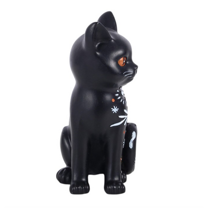 Black Cat Ornament – Witchy Folk Art Cat Decoration