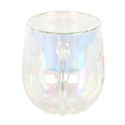 You Are Made of Magic Iridescent Double Walled Glass Mug