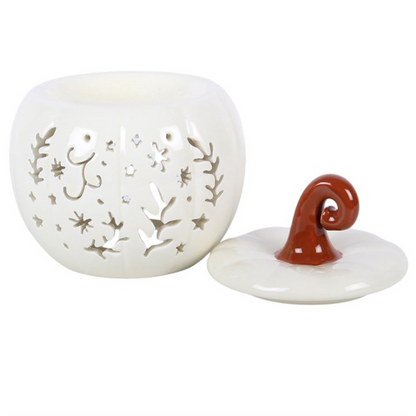 Cream Pumpkin Oil Burner & Wax Warmer – Celestial Folk Design