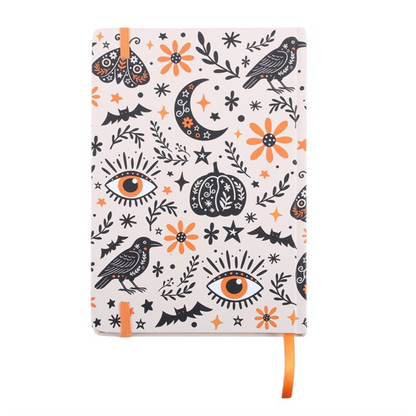 Witchy A5 Notebook – Celestial Folk Art Lined Journal