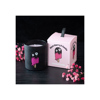 Black Cherry & Vanilla Scented Candle – Gothic Candle