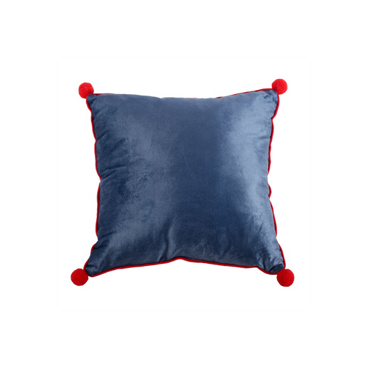 Gnome & Mushroom Cushion with Pom Poms – 35cm