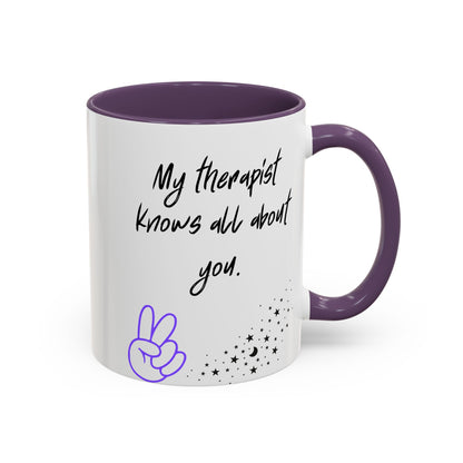 Funny Therapy Coffee Mug, Great Gift for Therapist Appreciation, Humour Mug, Self-Care, Latte or Tea Cup, Relaxing Beverage