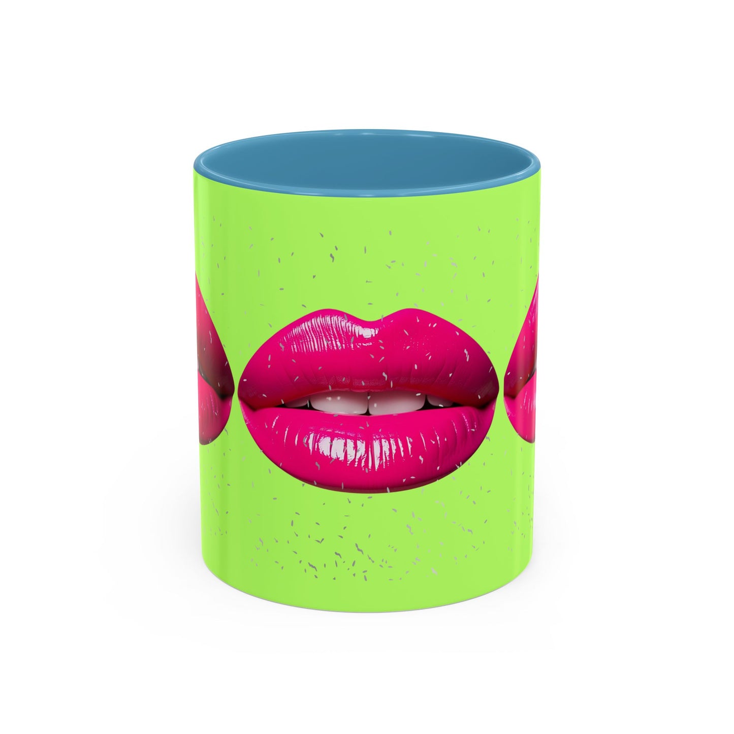 Hot Lips Neon Accent Coffee Mug (11, 15oz)