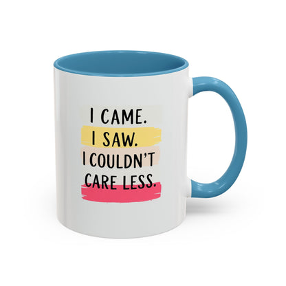 I Came, I Saw Coffee Mug - Funny Accent Mug for Home or Office, Gift for Friends, Conversation Starter, Quirky Drinkware