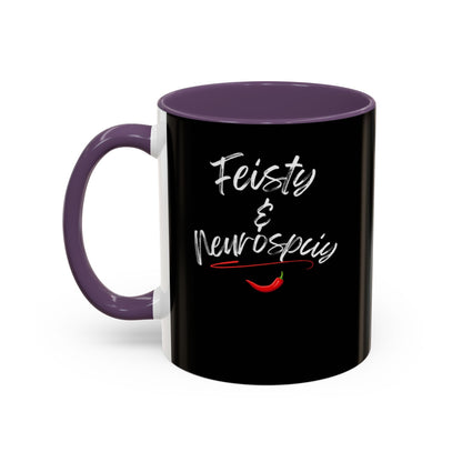 Feisty And Neurospicy Accent Coffee Mug (11, 15oz)