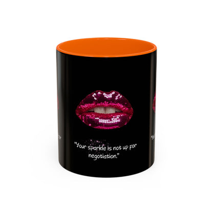 Sparkle Lips Accent Coffee Mug (11, 15oz)