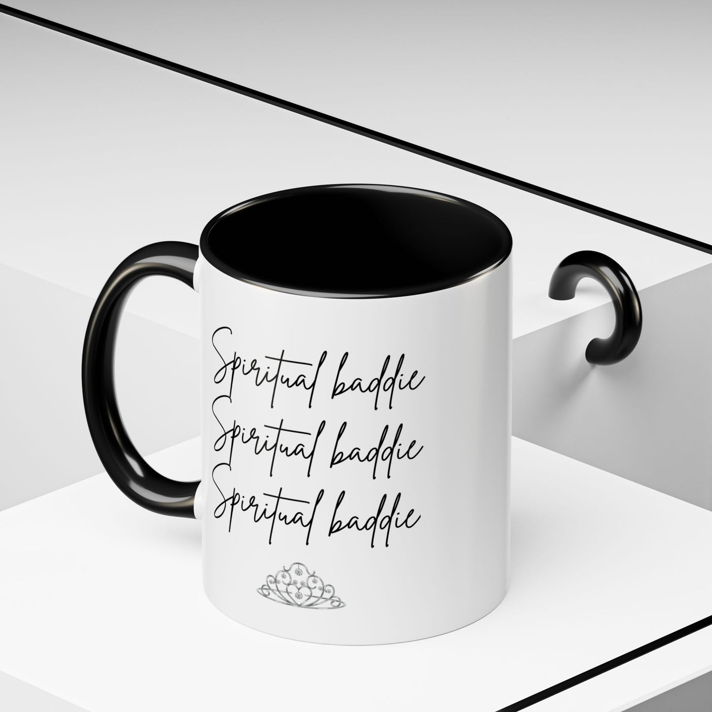 Spiritual Baddie Crown Accent Coffee Mug (11, 15oz)