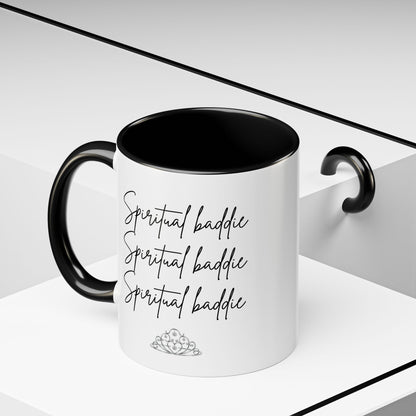 Spiritual Baddie Crown Accent Coffee Mug (11, 15oz)