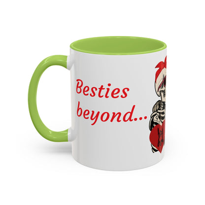 Romantic Skull & Cat Coffee Mug - Perfect for Cat Lovers
