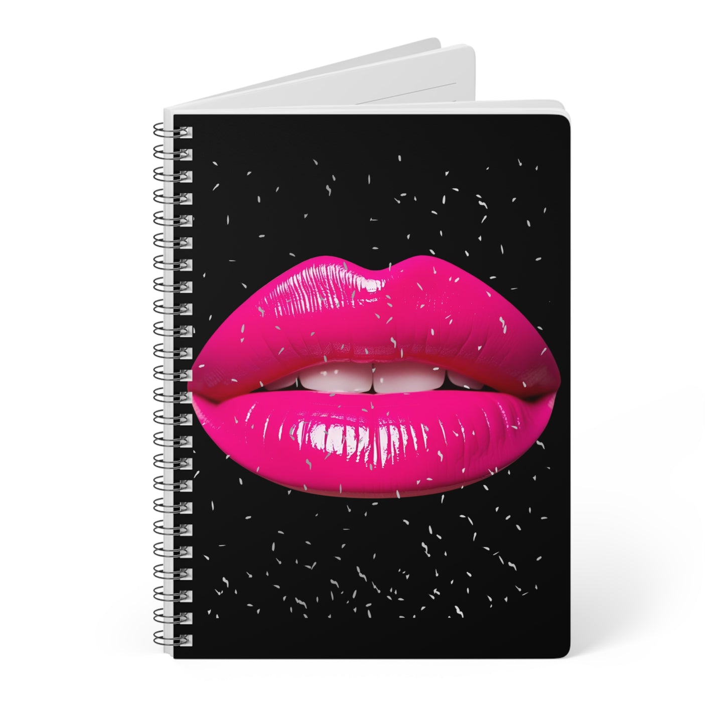 Glam Lip Wirobound Notebook, A5 Journal for Creatives, Stylish Sketchbook, Unique Gift for Artists, Trendy Office Supplies, Perfect [...]