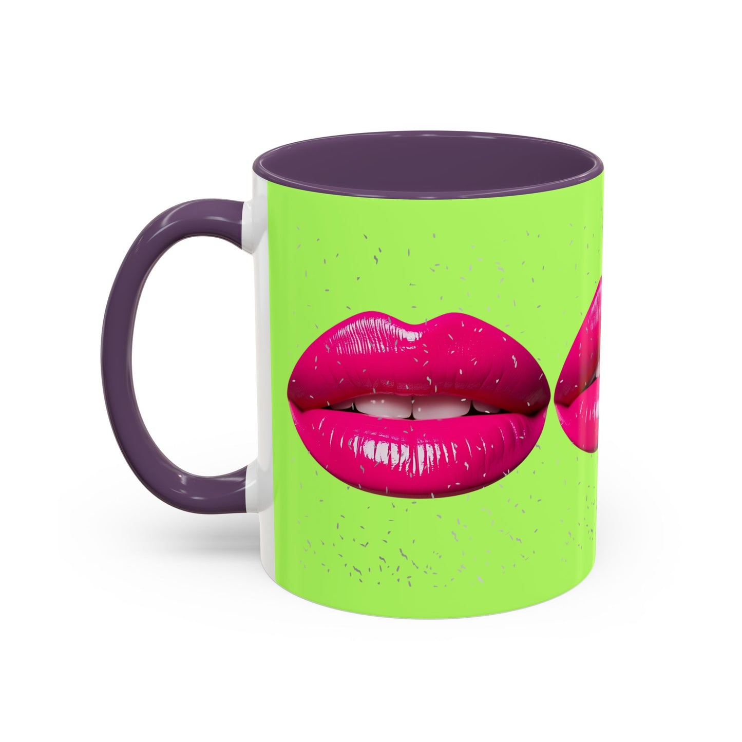 Hot Lips Neon Accent Coffee Mug (11, 15oz)