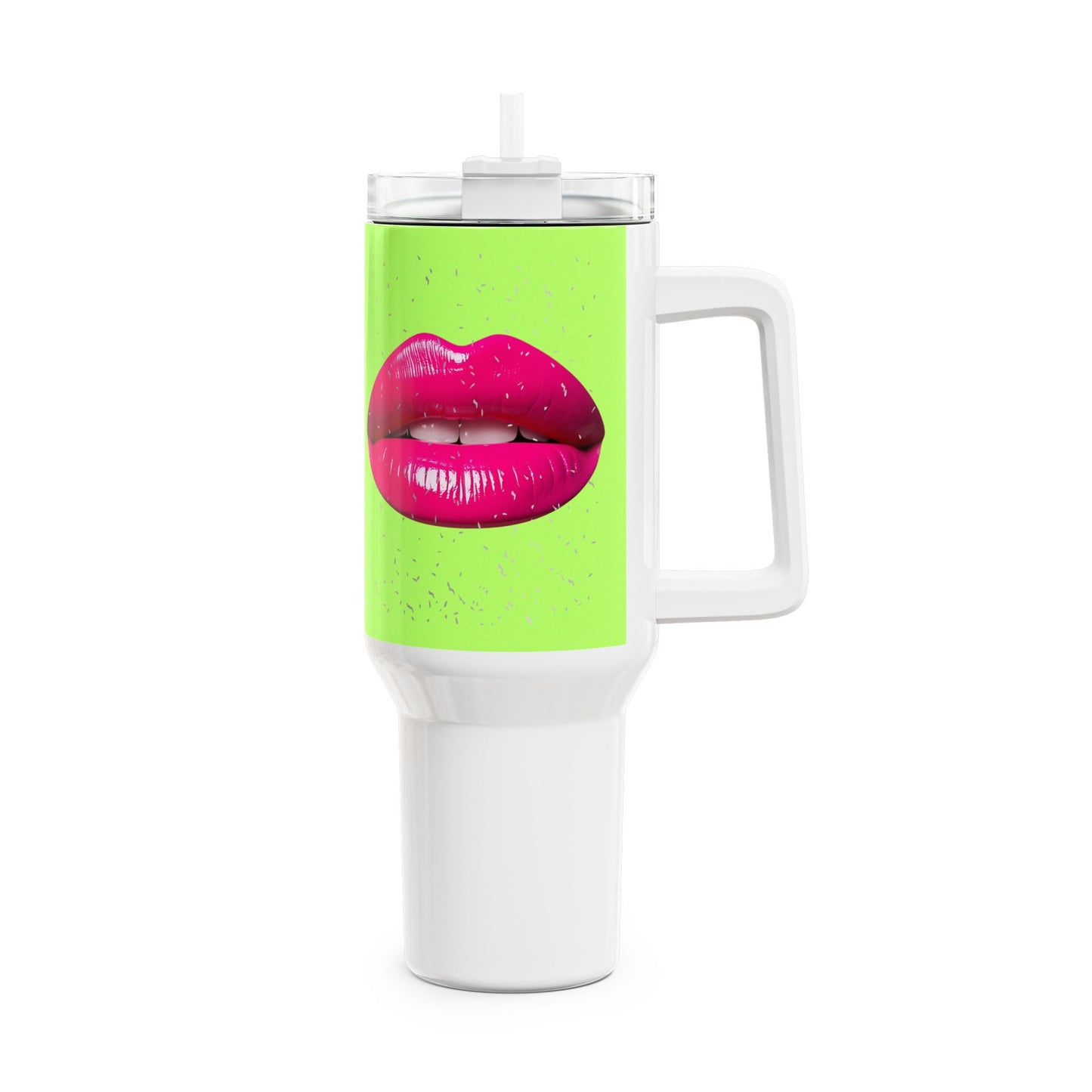 Colourful Kiss Tumbler – 40oz Fun Travel Mug for Girls | Chic Drinkware, Great Gift for Friends, Bright Party Accessor