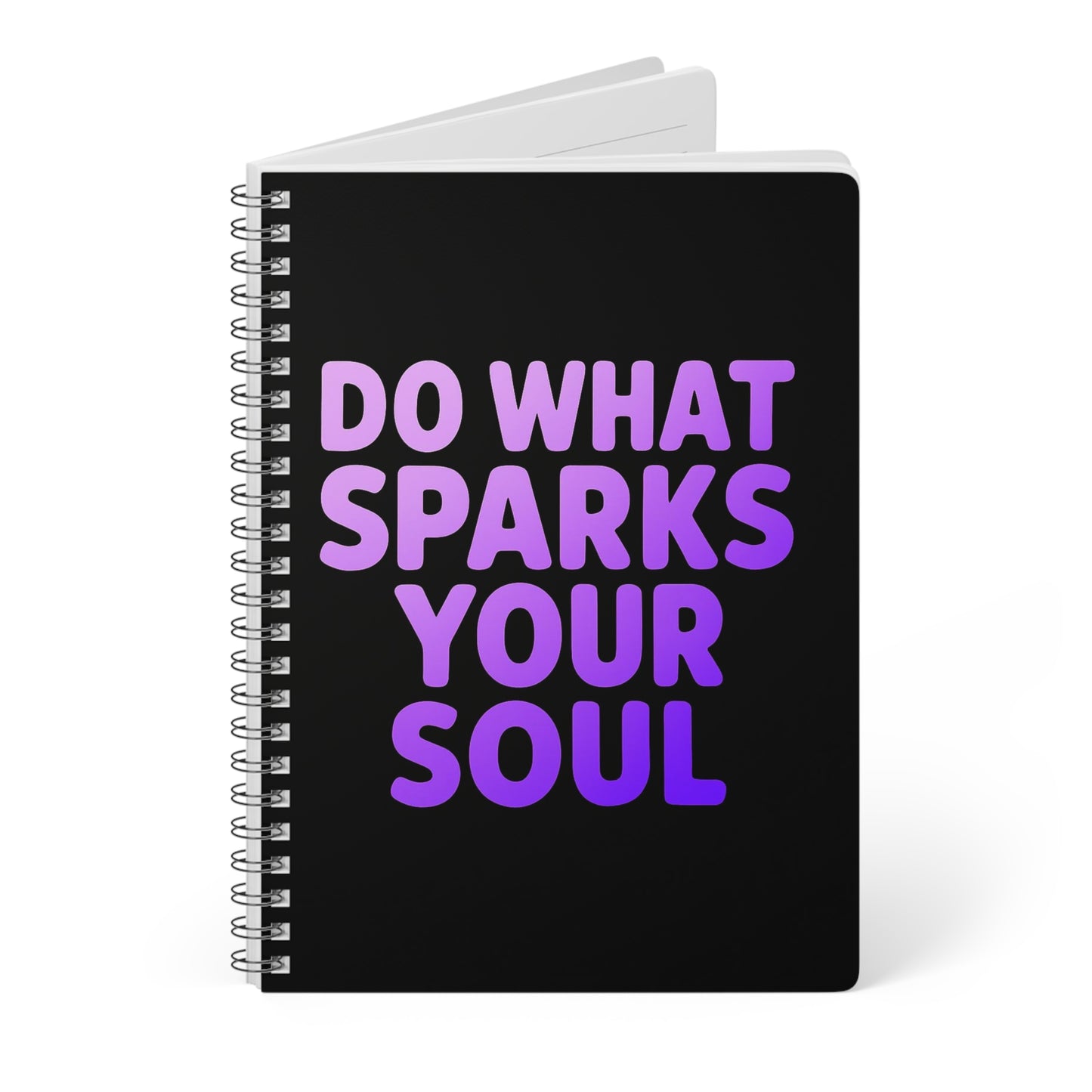 Inspirational Wirobound Notebook, Journaling, Gift for Students, Artists, Self-Discovery, Motivation, Creative Writing
