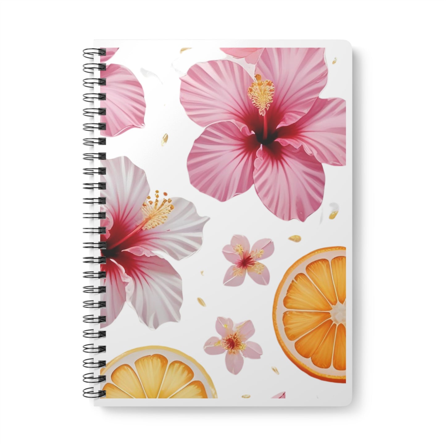 Floral Wirobound Notebook | Tropical Hibiscus Design | A5 Journal | Perfect for Gifts, Note-taking, Travel Journals, Stationery Lovers
