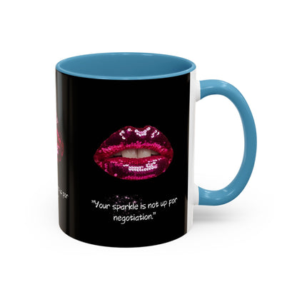 Sparkle Lips Accent Coffee Mug (11, 15oz)