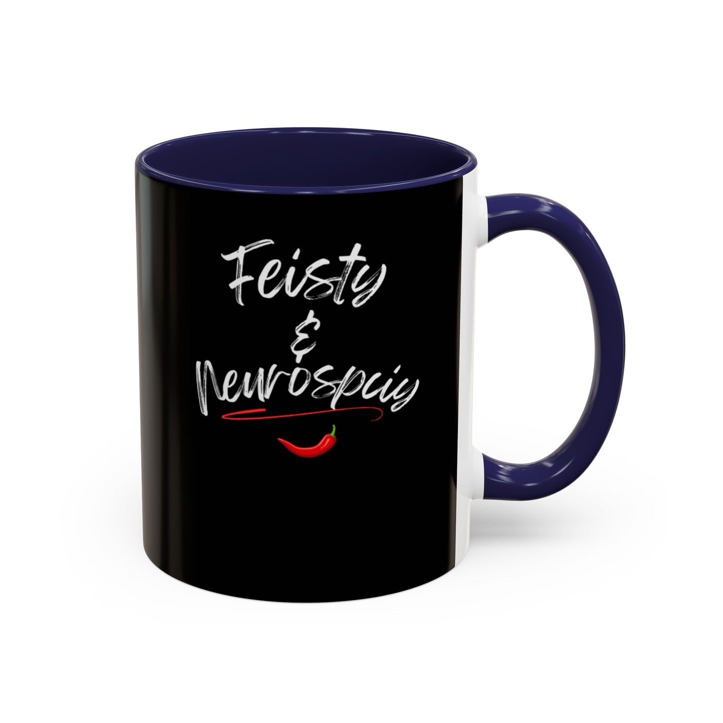 Feisty And Neurospicy Accent Coffee Mug (11, 15oz)