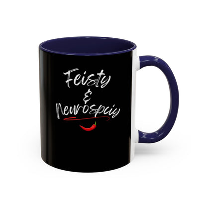 Feisty And Neurospicy Accent Coffee Mug (11, 15oz)