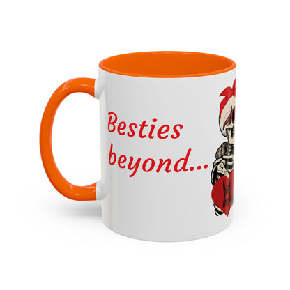 Romantic Skull & Cat Coffee Mug - Perfect for Cat Lovers