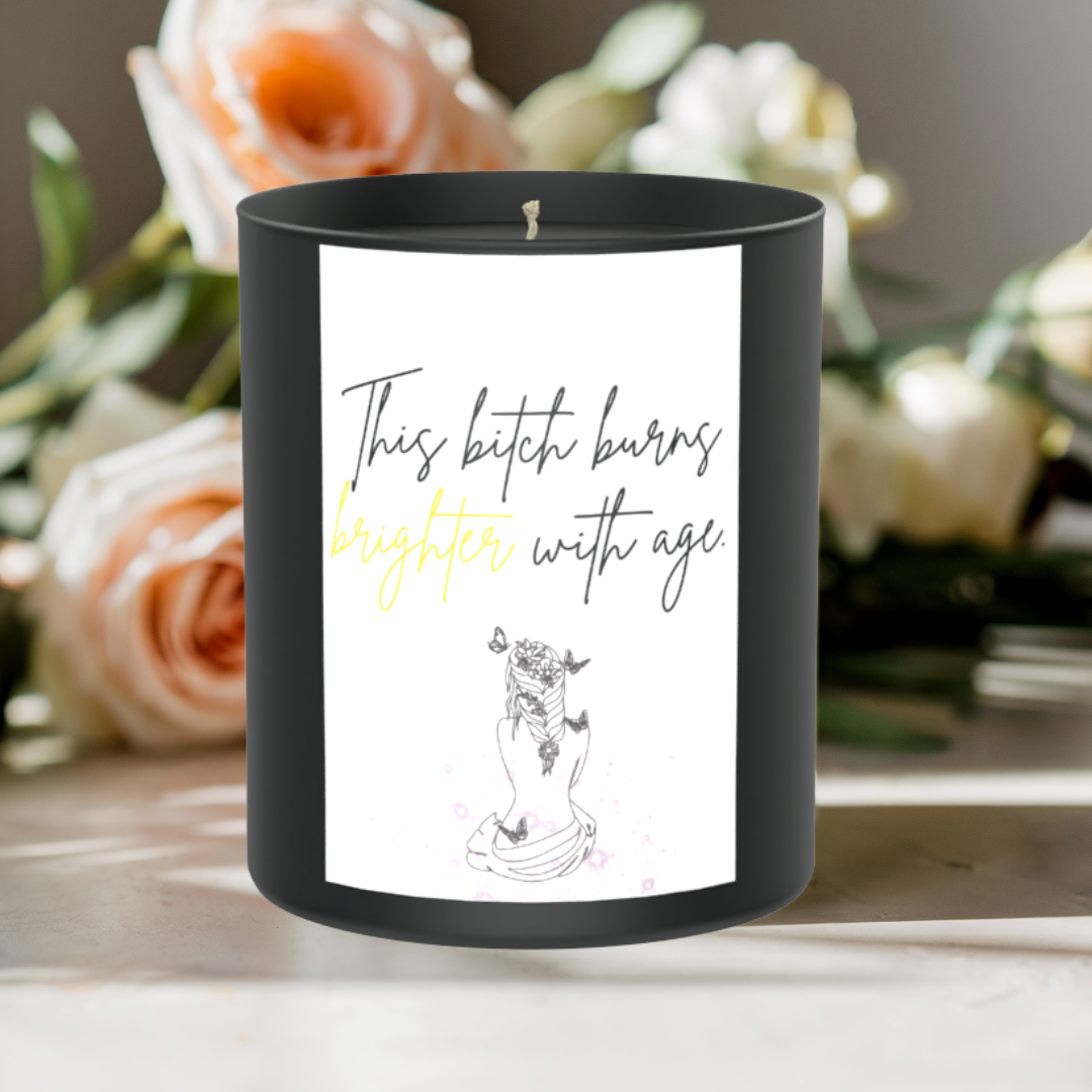 Brighter With Age Sassy 200g Black Candle ‘Dark Noir’
