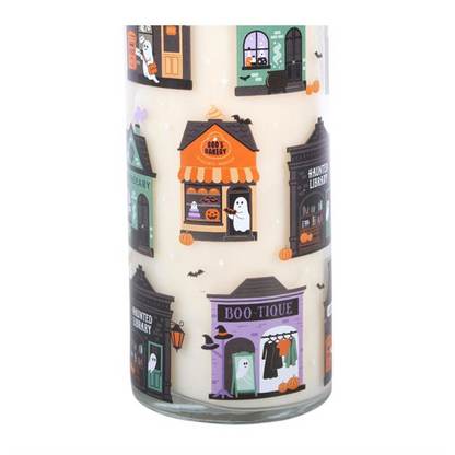 Spooky Street Pumpkin Cinnamon Roll Candle – Halloween Scented Candle