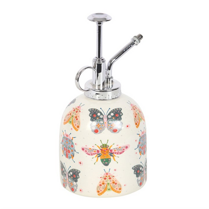 Floral Bug Print Ceramic Plant Mister