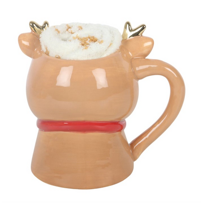 Ruby the Reindeer Mug & Fluffy Socks Christmas Gift Set