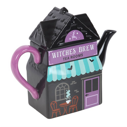 Witches’ Brew Halloween Teapot – Spooky Tea Room Ceramic Teapot