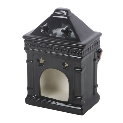 Haunted Library Halloween Oil Burner – Spooky Ceramic Wax & Fragrance Burner