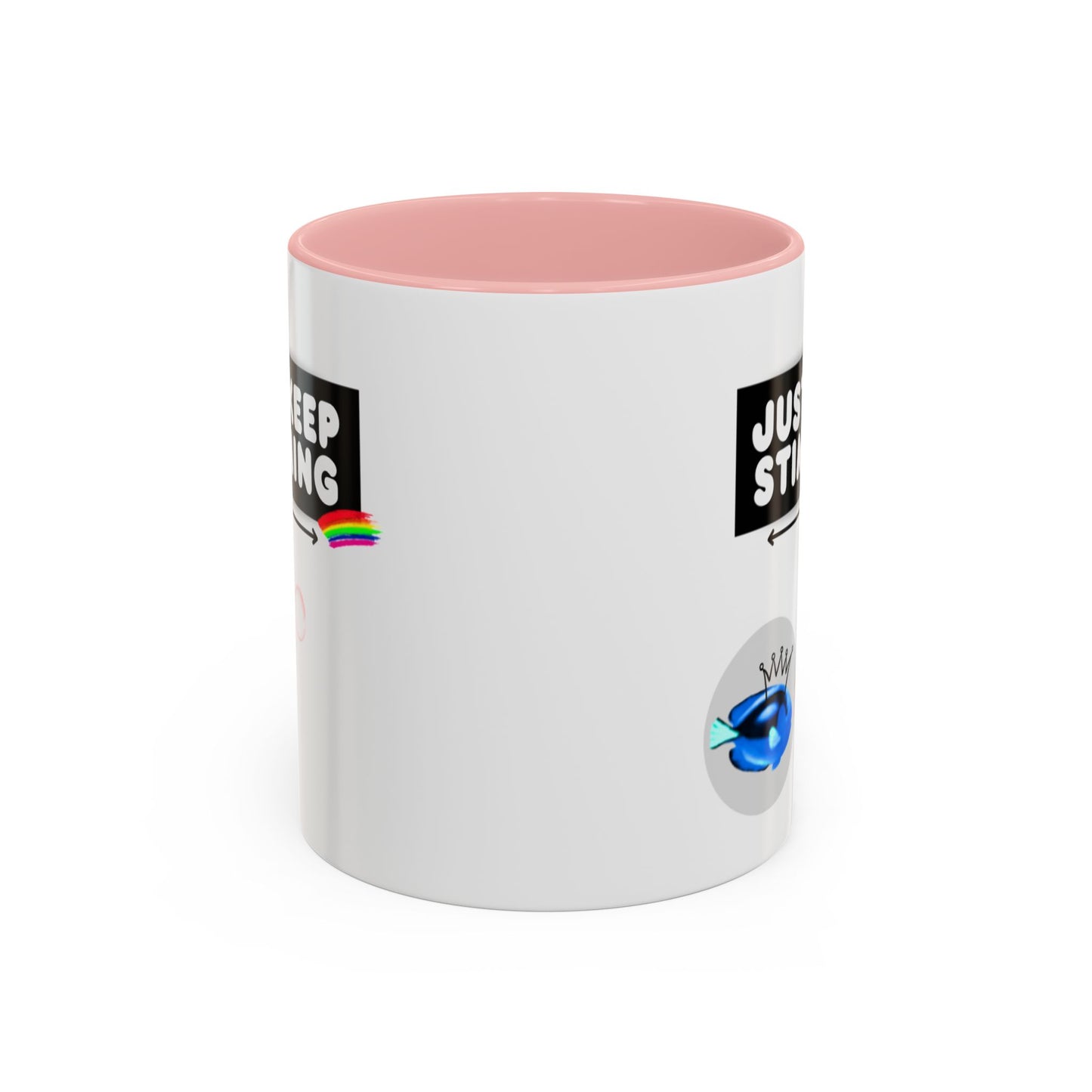 Just Keep Stimming Fish Accent Coffee Mug (11, 15oz)
