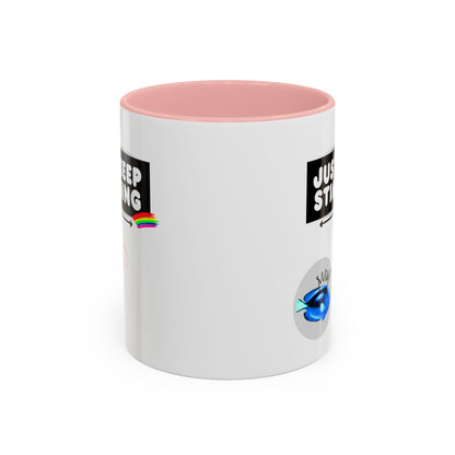 Just Keep Stimming Fish Accent Coffee Mug (11, 15oz)