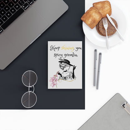 Chic Feminine Hard Backed Journal, Inspirational Writing Notebook, Gift for Writers, Artists, and Journal Lovers, Motivational Stationery