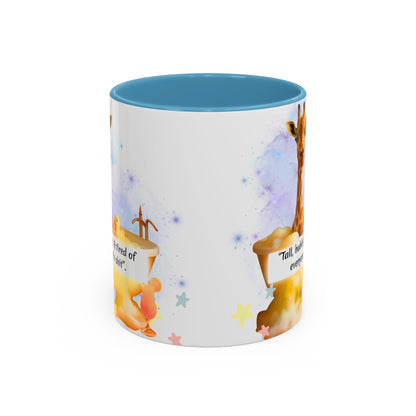 Giraffe Humour Accent Coffee Mug - Funny Gift, Quirky Kitchen Decor, Ideal for Birthdays, Christmas, Office