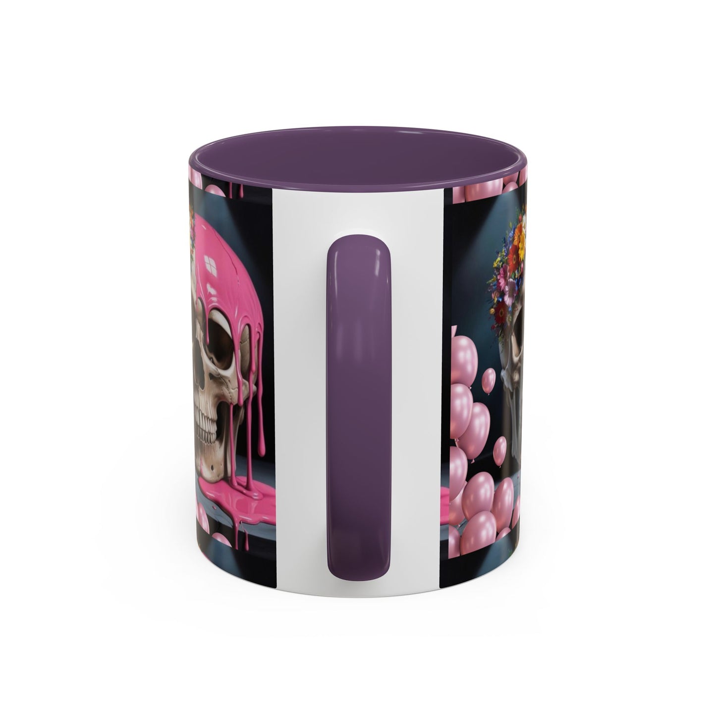 Dripping Skull Bloom Mug Accent Coffee Mug (11, 15oz)