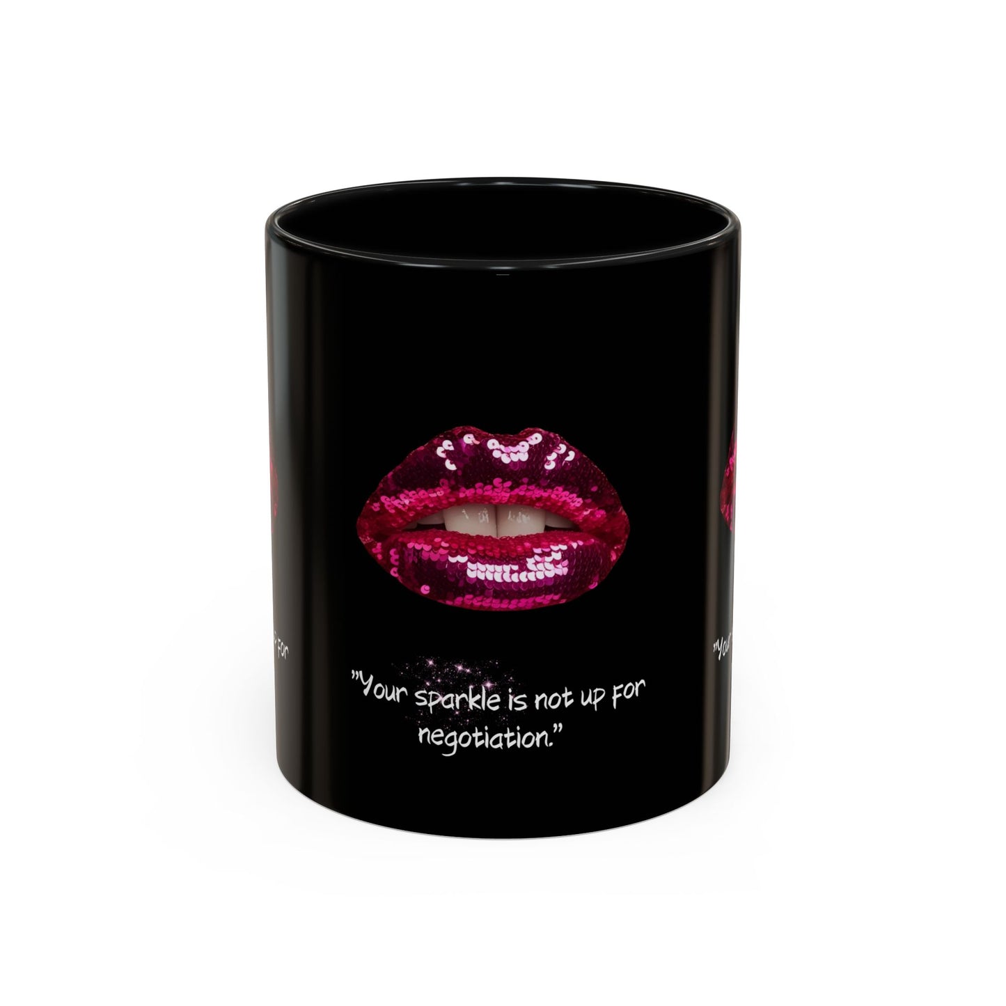 Sparkle Lips Accent Coffee Mug (11, 15oz)
