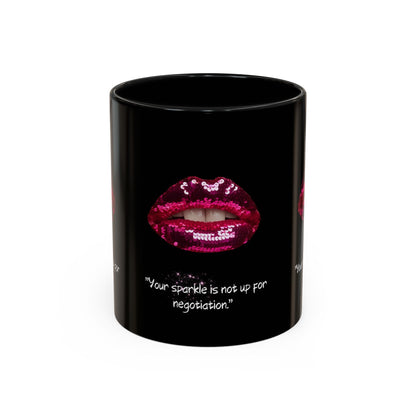 Sparkle Lips Accent Coffee Mug (11, 15oz)