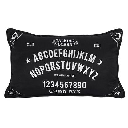 Black Talking Board Cushion – Witchy Gothic Home Décor