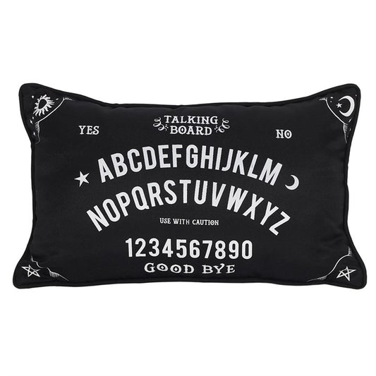 Black Talking Board Cushion – Witchy Gothic Home Décor