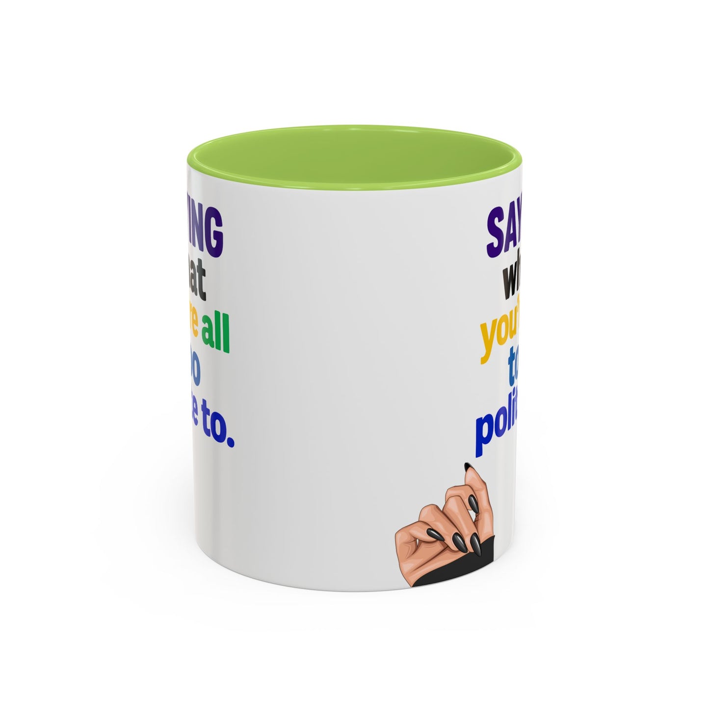 Colourful Accent Coffee Mug with Empowering Quote - Perfect for Gift Giving, Home Office, and Coffee Lovers