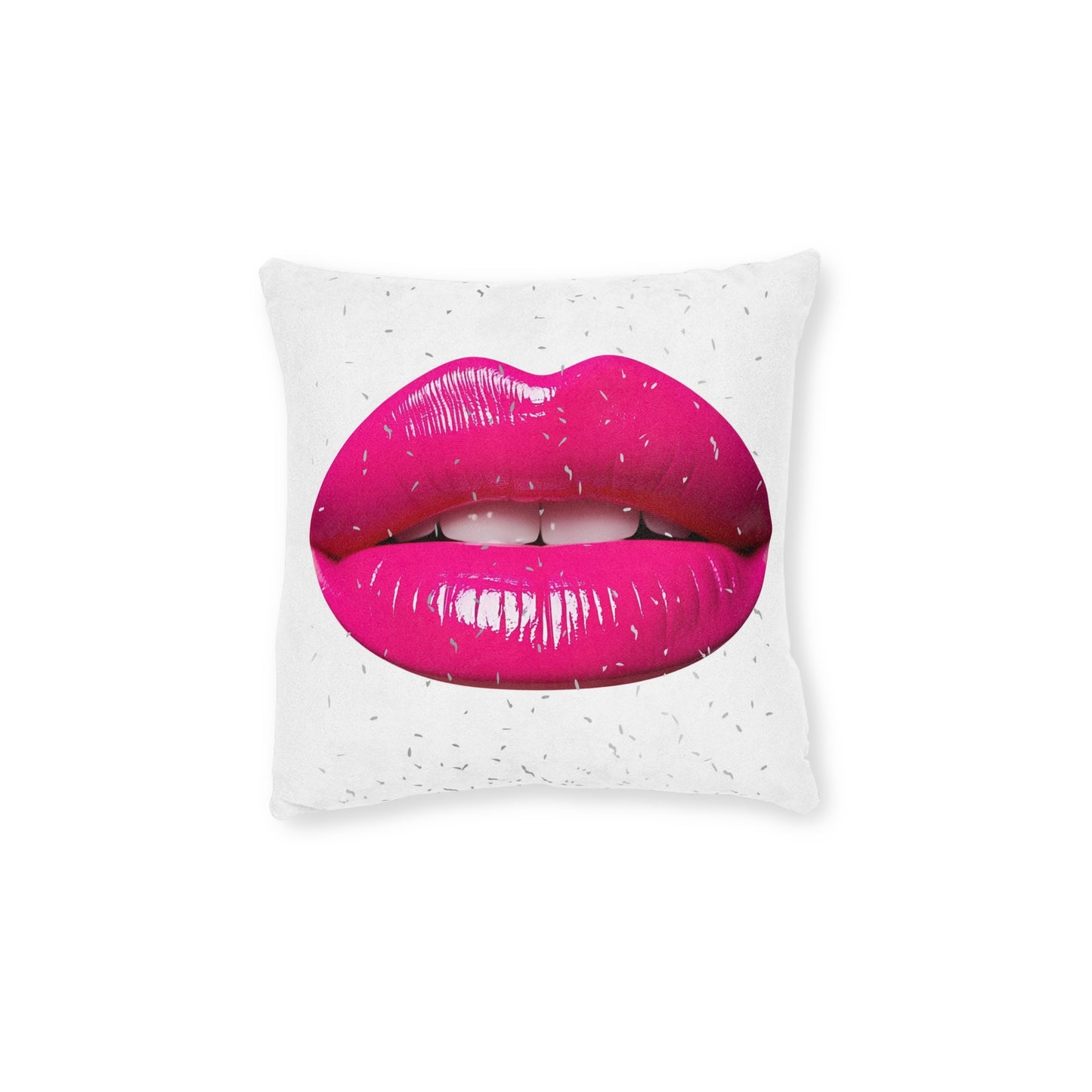 Bold Lips Decorative Cushion, Makeup Lover Gift, Modern Home Decor, Chic Cushion, Bedroom Accent, Lip Art Decor