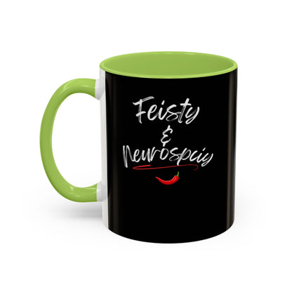 Feisty And Neurospicy Accent Coffee Mug (11, 15oz)