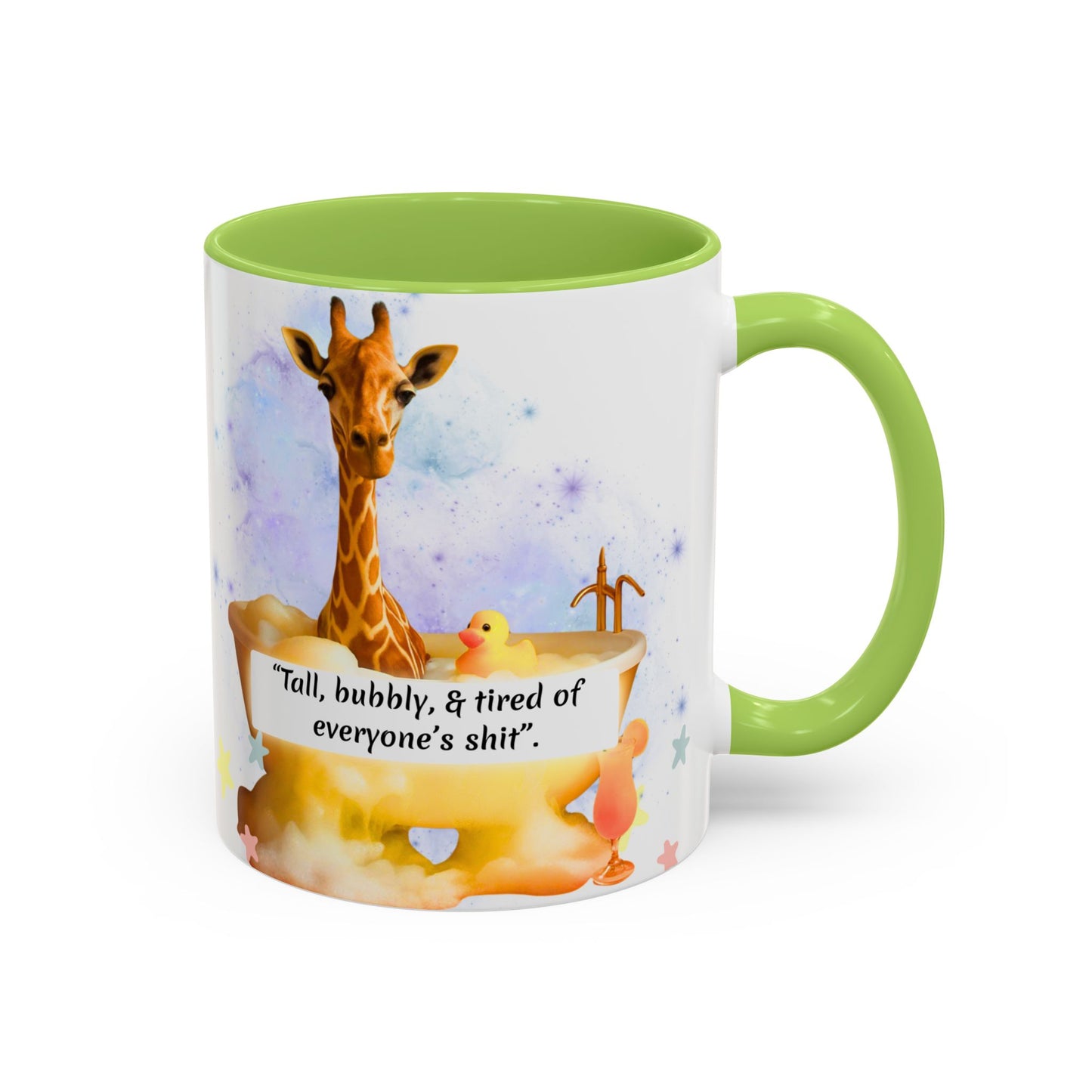Giraffe Humour Accent Coffee Mug - Funny Gift, Quirky Kitchen Decor, Ideal for Birthdays, Christmas, Office